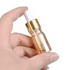 Aufbewahrungsflaschen 24 stücke Leere 15 ml 30 ml Kosmetische Gold Glas Tropfflasche Schönheit Bernstein Ätherisches Öl Reise Nachfüllbar mit Stecker