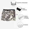 Underpants Faux Animal Fur Underwear Men Sexy Printed Custom Snow Leopard Boxer Shorts Panties J230713