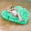 Sand Play Water Fun 180*160cm Giant Inflatable Green Leaf Pool Raft Lounge Foliage Floats Water Toys Ride-On Swimming Ring for Adult Children Party 230712