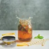 Bouteilles De Stockage Bouteille En Verre Confiture Cuisine Porte-Miel Conteneurs Bocaux Scellés Ménage D'étanchéité Petit Mason Minuscule Pot De Sirop Terrarium