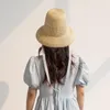 Wide Brim Hats King Wheat 2023 Summer Brand Women Sun Straw Hat High Roof Travel Casual Sunshade Beach Fashion Model Stage Show Lady Top Cap