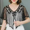 Damen Blusen Bluse Frauen Tops Sommer Kurzarm Hohle Spitze Elegante Mesh Cardigan Shirts B573