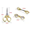 100Pcs Multifunctional Folding Stainless Steel Fishing Scissors Travel Portable Scissors for Fishing Sewing Tools Gold Scissors