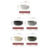 Schüsseln 1 Stück 7,8 Zoll Suppenteller, vertikal geprägt, matt glasiert, vertieftes Design, Haushalts-Keramik-Essteller, 1320 ml, Salatschüssel