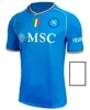 23 24 Napoli Soccer Jerseys Player Version Sets Maglia Naples 2023 2024 KVARATSKHELIA ZIELINSKI MARADONA MIN JAE Chemise de football de haute qualité Uniformes