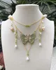 Fairycore Butterfly Necklace Y2k Indie Jewelry Pixie Cottagecore Beaded Choker Necklace L230704