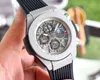 Top Class Men's Watch Soft Rubber Band Sporty Japanese VK Quartz Timing Code Watch