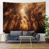 Tapestries Forest Sky Moon Home Decoration Art Tapestry Scenerelic Scene Bohemian Wall Hanging Mandala Bedroom Wall Decoration R230713