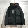 Hommes vers le bas manteau mode 23AW hommes Parkas chaud veste à glissière classique coupe-vent classique vêtements d'extérieur surdimensionnés manteaux