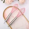 Egg Tools Manual Egg Beater Stainless Steel Silicone Balloon Whisk Cream Mixer Stirring Mixing Whisking Eggs Beaters Wedding Favors Q309
