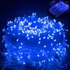 Strängar LED -belysning trädgård träd Garland Fairy Light Bedroom Christmas Wedding Party Decoration Waterproof Holiday Lights