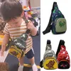 Mochilas Crianças Sacos de Cintura Estampa de Dinossauro Desenhos Animados Viagens Ao Ar Livre Alta Capacidade Bolsa Transversal com Zíper Menina Menino Presente Crianças Pacote de Bolsa de Peito 230713