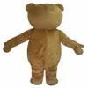 2021 Rabattfabrik Ted Costume Bear Mascot kostym vuxen storlek jul karneval födelsedagsfest fancy outfit2511