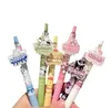 48 pcs/set Cartoon Cute cartoon Print Student Black Pen Smooth Writing Supplies school office gift Ballpoint Pen