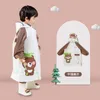 Cartoon Deer Kitten Dinosaur Rain Rain Cree Children's Trójwymiarowy płaszcz przeciwdeszczowy długo nad wodoodpornym wiatrem kolanowym Eva Materiał L230620