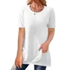 Women's T Shirts Retro Short-sleeved Oversized Shirt Vintage Y2k Tops Solid Color Luxurious Designer Wear Plus Size