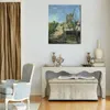 Impressionistische canvas kunst windmolen op Montmartre handgemaakte Vincent van Gogh schilderij landschap artwork moderne woonkamer decor