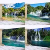 Arazzi arazzi personalizzabili arte appesa a casa decorazione del soggiorno Foresta Waterfall River paesaggio muro appeso