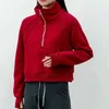 Мужские толстовки толстовок 5AOQ йога толстовка Scu ba full Half -Zip без толстых толстовок для отдыха на открытом воздухе.