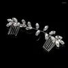 Hair Clips 1PCS 2023 Jewelry Bridal Accessories Tiara Head Piece Fashion Pins Wholesale Tiaras And Glass Headbands