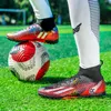 Safety Shoes Football Boots Men Turf Soccer Outdoor Non Slip Soccer Boot for Boys Professional Low/High Top Grass Training Sport Footwear 230713