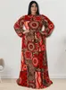 Платья плюс размеры wmstar size party для женщин осенней одежда с длинным рукавом печатное платье Африка Макси Оптовое капля 230713