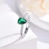 Wedding Rings Astuyo Wish Fashion Women Ring Emerald Green Zirconia Engagement Proposal For Female Gift