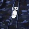 Herrtröjor tröjor herr designer kamouflagemönster hoodies män kvinnor mode långärmad huvjacka mens hoodie 3 färger asiatisk storlek m2xl x0713