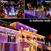 Cordes 100M DC LED Guirlande Lumineuse Fée Vacances Mariage Étanche Guirlande Lumières 10M 20M 30M 50M 8mode Partie Décoration Extérieure Éclairage