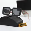 Czarne okulary przeciwsłoneczne projektant mody okulary okulary dla kobiety męskie prostokąt pełny obręcz okular