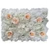 Dekorativa blommor Creative Artificial Flower Rose Wall Wedding Plant Bakgrund Jul Silk Modern dekoration Anpassad