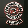 NYA KOMMER MONGREL MOB PATCHES MÄRKEN FÖR JACKA VÄST KLÄDER KLISTERMÄRKE JÄRN PÅ PATCH APPLIKATIONER SKOR CYKEL MOTORCYKEL MC PATCH AP269q