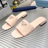 Slipper berühmte Designer Damen Sandalen Schaumstoff Läufer Hausschuhe Slides flache Schuhe Schrammen echtes Leder hohe Qualität Größe 43 B2PV