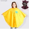 New Raincoat for Children Cartoon Kids Girls Rainproof Rain Coat Waterproof Poncho Boys Rainwear Kindergarten Baby Rainsuit L230620