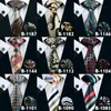 Alla typer av män slips 47 stilar nack slips set för män högkvalitativa vuxna band märke slips hanky manschettknappar set 277g