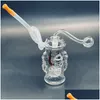 Rury palenia Glass Burner Bong Bong Pyrex Gruba przezroczysta rura Małe platformy Bubbler Mini DAB dla Hookahs Drop dostarczenie domu ogród H dhnuy