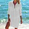 Chemisiers pour femmes Vêtements pour femmes Y2K Top Crop pour les vêtements féminins Été Élégant Chemisier Robe Cardigan Casual Beach Hood Bikini Shirt Oversize