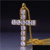 Hänge Halsband Topbling Cross Hängen Halsband Smycken 18K äkta guldpläterad rostfritt stål Män Kvinnor Älskare Present Par Religiou Dhsyr