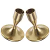 Candle Holders 2 Pcs Iron Candleholder Creative Metal Decor Tabletop Candlestick Candlelight Stand