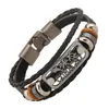 New Leather Cuff Punk Bracelets For Men Women Retro Male Famale Bangle Jewelry Accessories Gifts