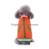 Chien Vêtements 2021 Pull Pet Chat Hiver Chaud Empreinte Manteau Costume Vêtements Pour Petits Chiens Chiot Drop Delivery Maison Jardin Fournitures Dh4Ip