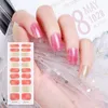 Nail Stickers 1 Sheet Water Decals Transfer Spring Flower Art Manicure DIY Semi Cured Gel Polish For Women