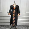 Musulman Abaya Imprimer Robe Cardigan Longue Robe Robes Kimono Jubah Ramadan Moyen-Orient Thobe Culte Service Islamique Prière Vêtements277q
