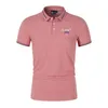 رجال Polos 2023 Mens T Shirt Stand Stand Polo القمصان القصيرة الأكمام القمصان غير الرسمية قمصان عالية الجودة S4XL 230711