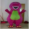 Factory direct Barney Dinosaur Mascot Costume Movie Character Barney Dinosaur Costumes Fancy Dress Adult Size Clothing S177p