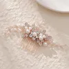 Kopfschmuck Perle Haar Kämme Clips Braut Hochzeit Zubehör Für Frauen Strass Silber Farbe Braut Kopfschmuck Party Schmuck