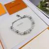 fashion designer Monogram Pearls Bracelet M01157