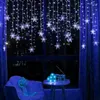 Strings LED Fairy Garland Year Curtain Lights Sneeuwvlok String Garden Home Decor Christmas Light Outdoor Festoen Lamp