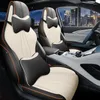 Fundas de asiento de coche, juego completo de cuero personalizado para BYD SONG PLUS, accesorios interiores a prueba de agua para el año 2023