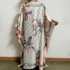 Ubranie etniczne Modna sukienka Kuwejta Kuwejta Kaftan Sukienka Boho Kolorowy wzór Dashiki African Women's309x